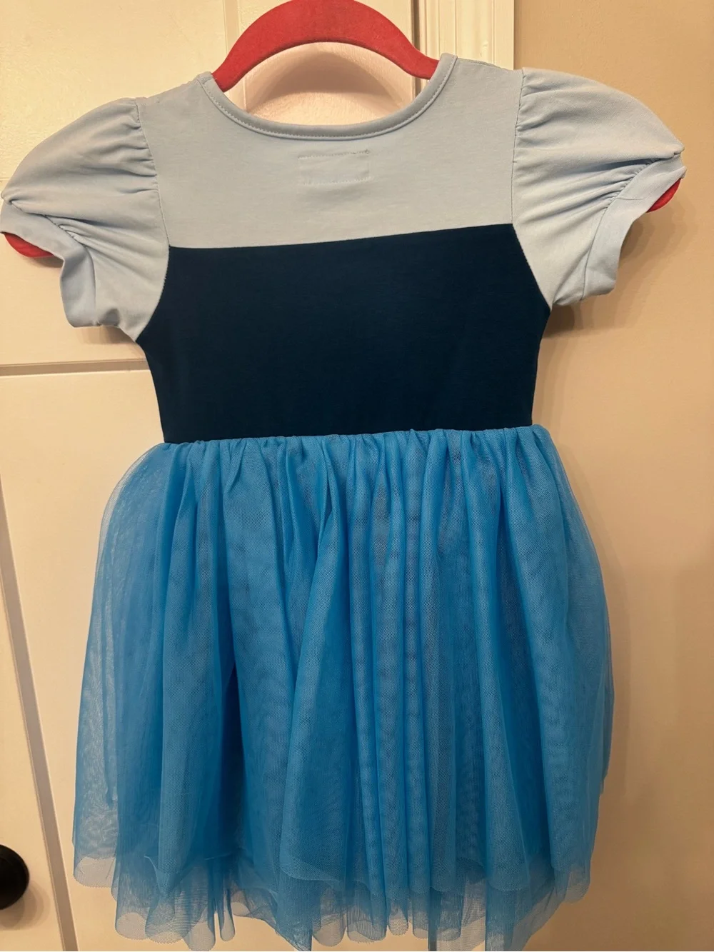 Taylor Joelle Cinderella Girls Light Blue & Navy Princess Tulle Costume Dress